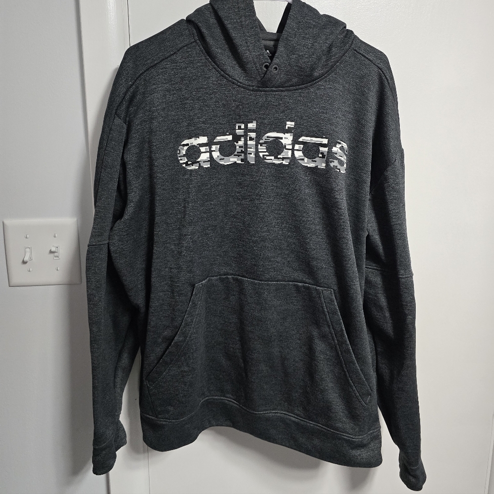 Adidas Men's Charcoal Hoodie